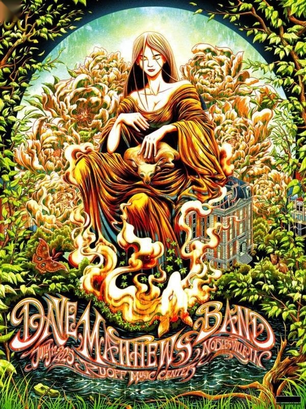 Miles Tsang — Dave Matthews Band, Ruoff Music Center, Noblesville, IN · Jul 12, 2025 Artist Poster