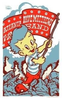 Ames Design — Dave Matthews Band, HiFi Buys Amphitheatre, Atlanta, GA · Jul 13, 2005 Artist Poster