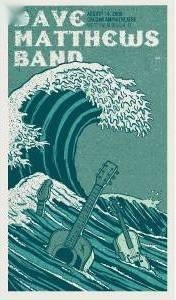 Methane Studios — Dave Matthews Band, Cruzan Amphitheatre, W. Palm Beach, FL · Aug 14, 2009 Artist Poster