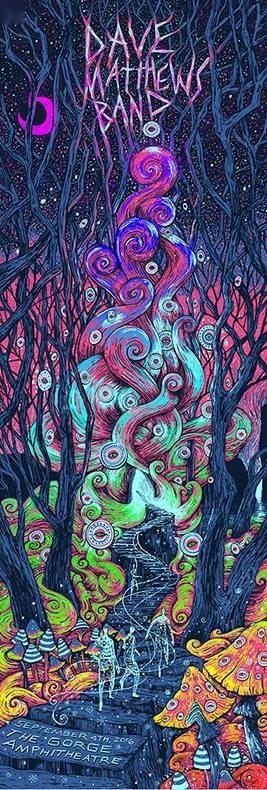 James Eads — Dave Matthews Band, The Gorge Amphitheatre, George, WA · Sep 4, 2016 Artist Poster