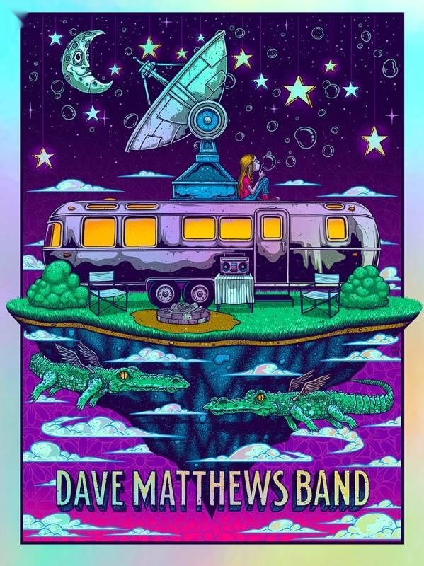 Jim Mazza — Dave Matthews Band, Unknown Venue, Unknown Location · Sep 27, 2024 Foil Poster