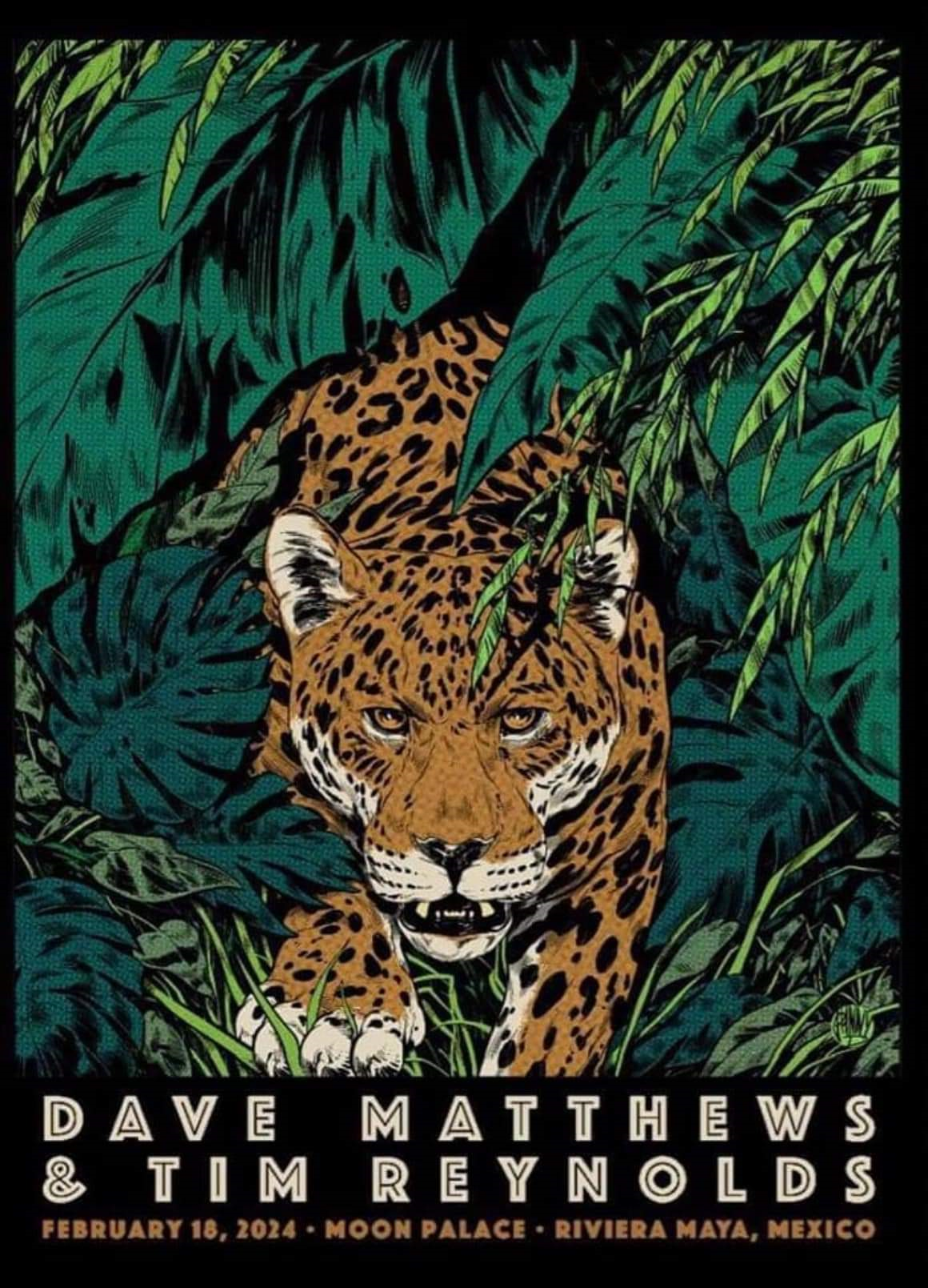 Johnny Dombrowski — Dave Matthews Band, Moon Palace Golf & Spa Resort, Cancún, MEX · Feb 18, 2024 Poster