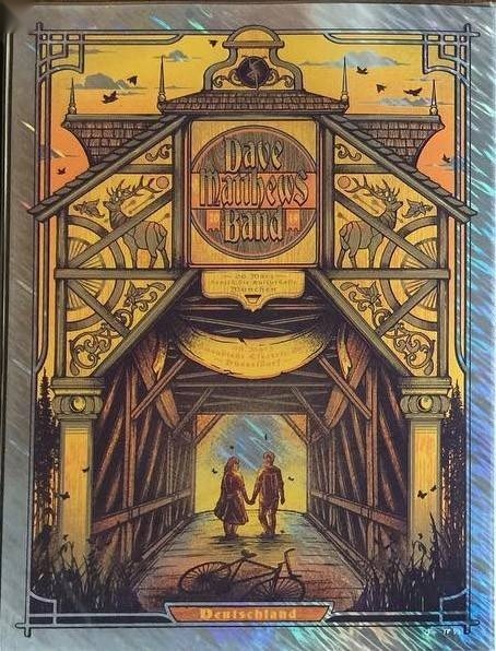 Matt Fleming — Dave Matthews Band, Zenith, Munich, GER · Mar 6, 2019 Foil Poster