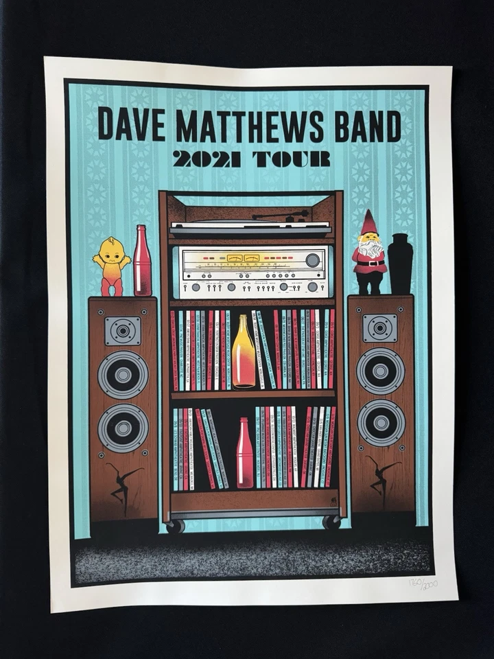 Methane Studios — Dave Matthews Band, 2021 Tour Poster, Unknown · Jan 1, 2021 Variant Poster
