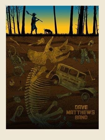 Methane Studios — Dave Matthews Band, The Gorge Amphitheatre, George, WA · Aug 31, 2014 Artist Poster