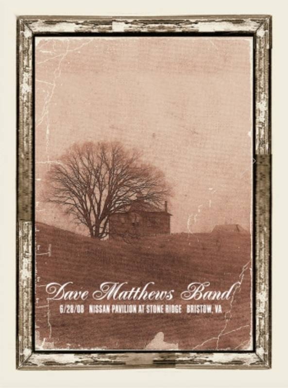 Methane Studios — Dave Matthews Band, Jiffy Lube Live, Bristow, VA · Jun 28, 2008 Variant Poster