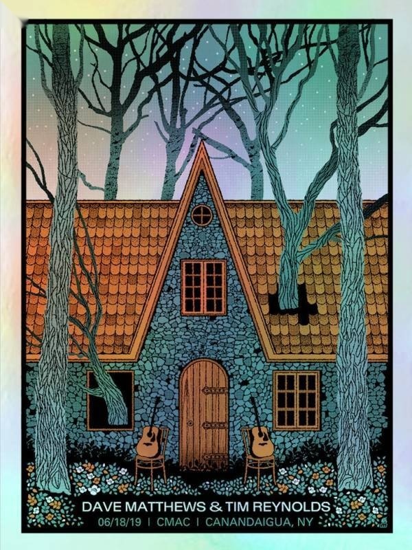Methane Studios — Dave Matthews Band, CMAC, Canandaigua, NY · Jul 23, 2019 Show Poster