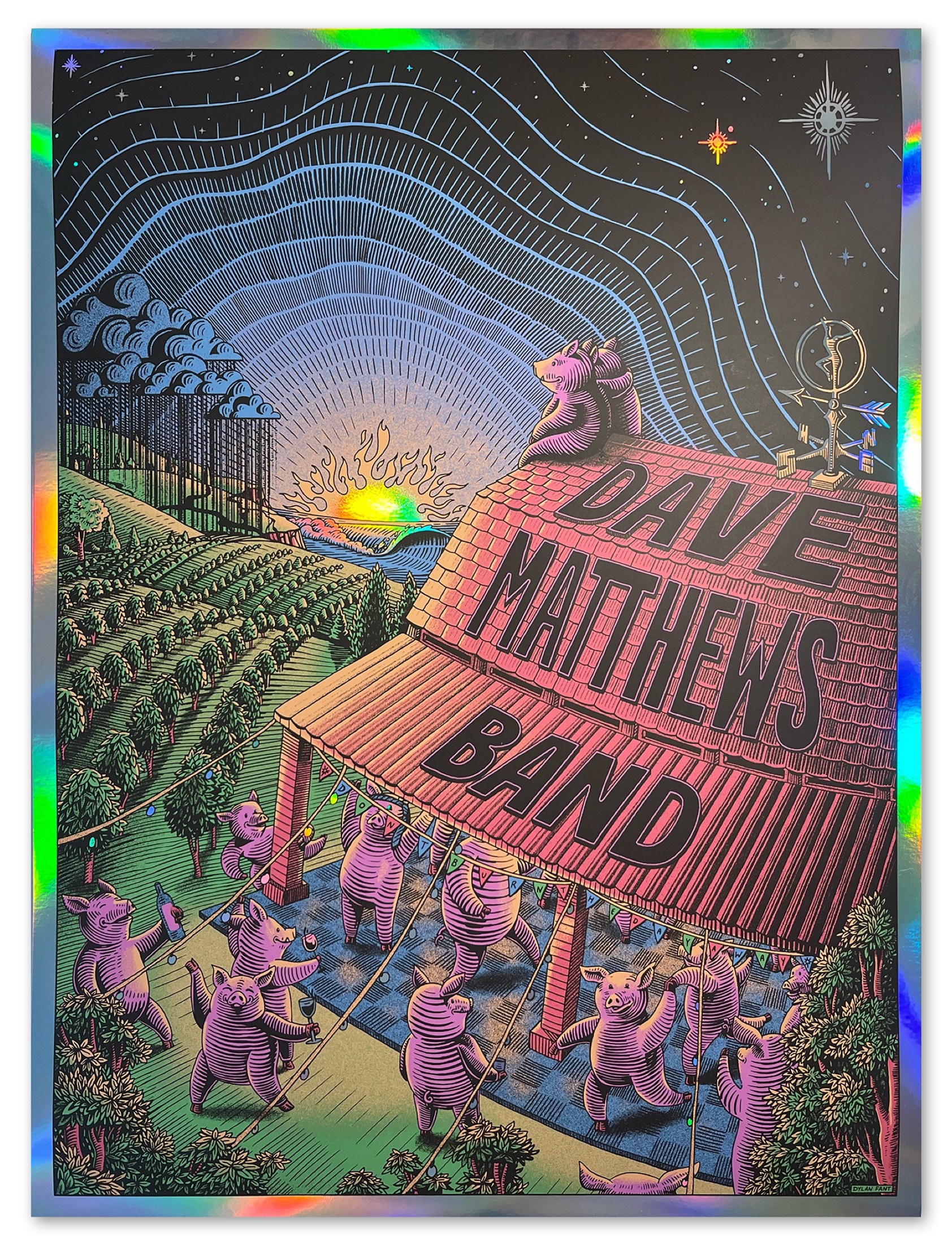 Dylan Fant — Dave Matthews Band, Song Series - Pig, Unknown · Jan 1, 2026 Foil Poster