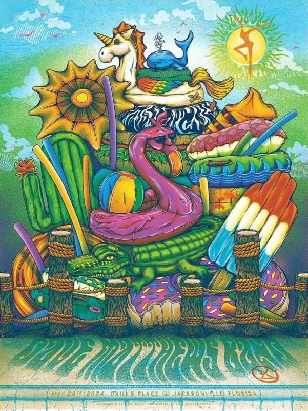 Half Hazard Press — Dave Matthews Band, Daily's Place, Jacksonville, FL · May 28, 2024 Artist Poster