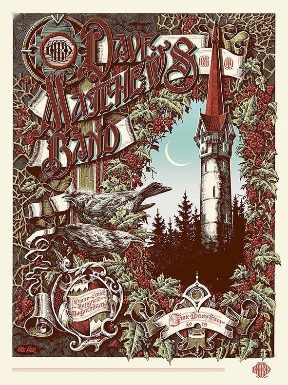 Calvin Laituri — Dave Matthews Band, Xfinity Center, Mansfield, MA · Jun 21, 2019 Artist Poster