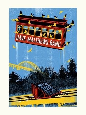 Methane Studios — Dave Matthews Band, PNC Park, Pittsburgh, PA · Jul 10, 2010 Artist Poster