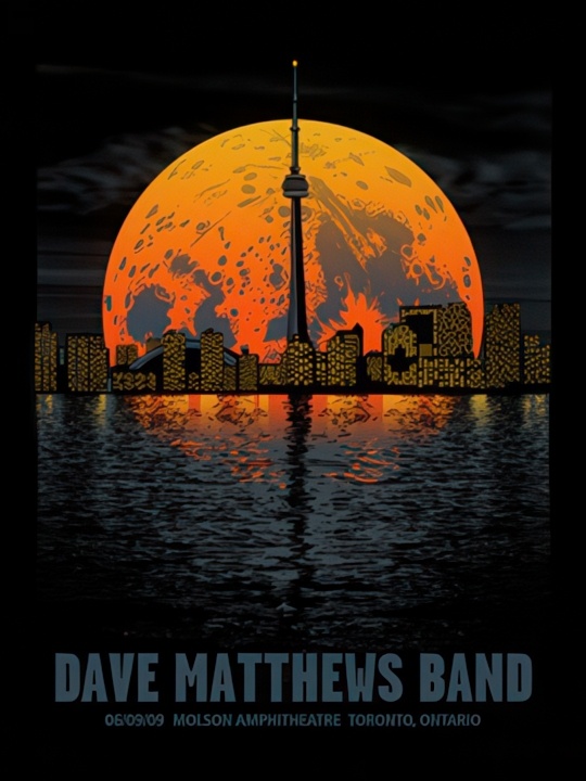 Methane Studios — Dave Matthews Band, Molson Amphitheatre, Toronto, ON · Jun 9, 2009 Poster