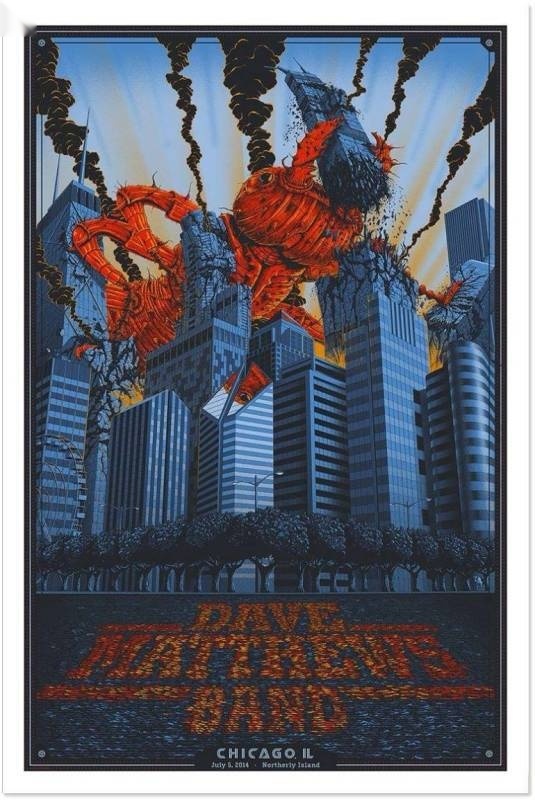 Dig My Chili — Dave Matthews Band, Huntington Bank Pavilion at Northerly Island, Chicago, IL · Jul 5, 2014 Artist Poster