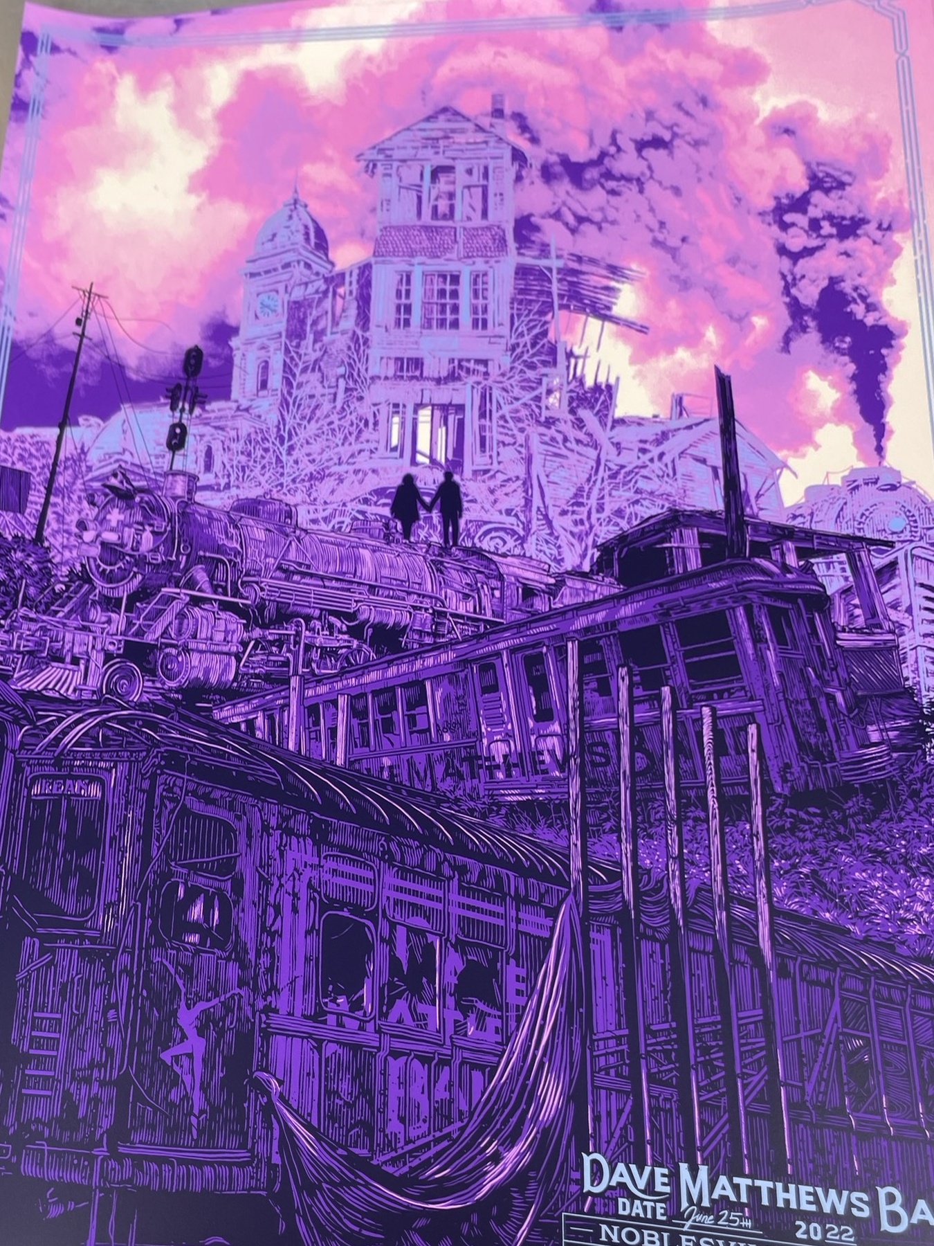 Daniel Danger — Dave Matthews Band, Ruoff Music Center, Noblesville, IN · Jun 25, 2022 Artist Proof Poster