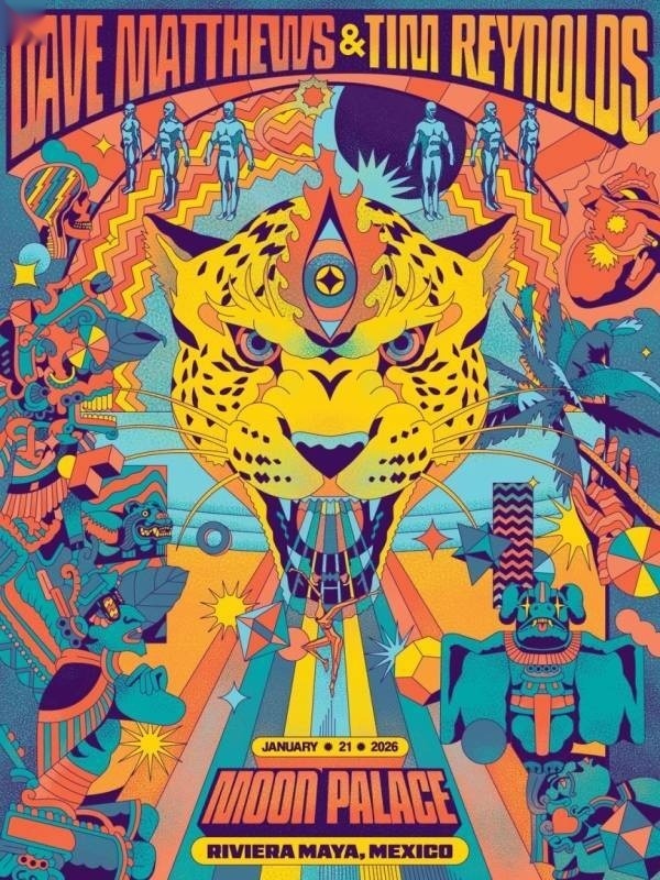 Pablo Espinosa — Dave Matthews Band, Moon Palace Golf & Spa Resort, Cancún, MX · Jan 21, 2026 Show Poster