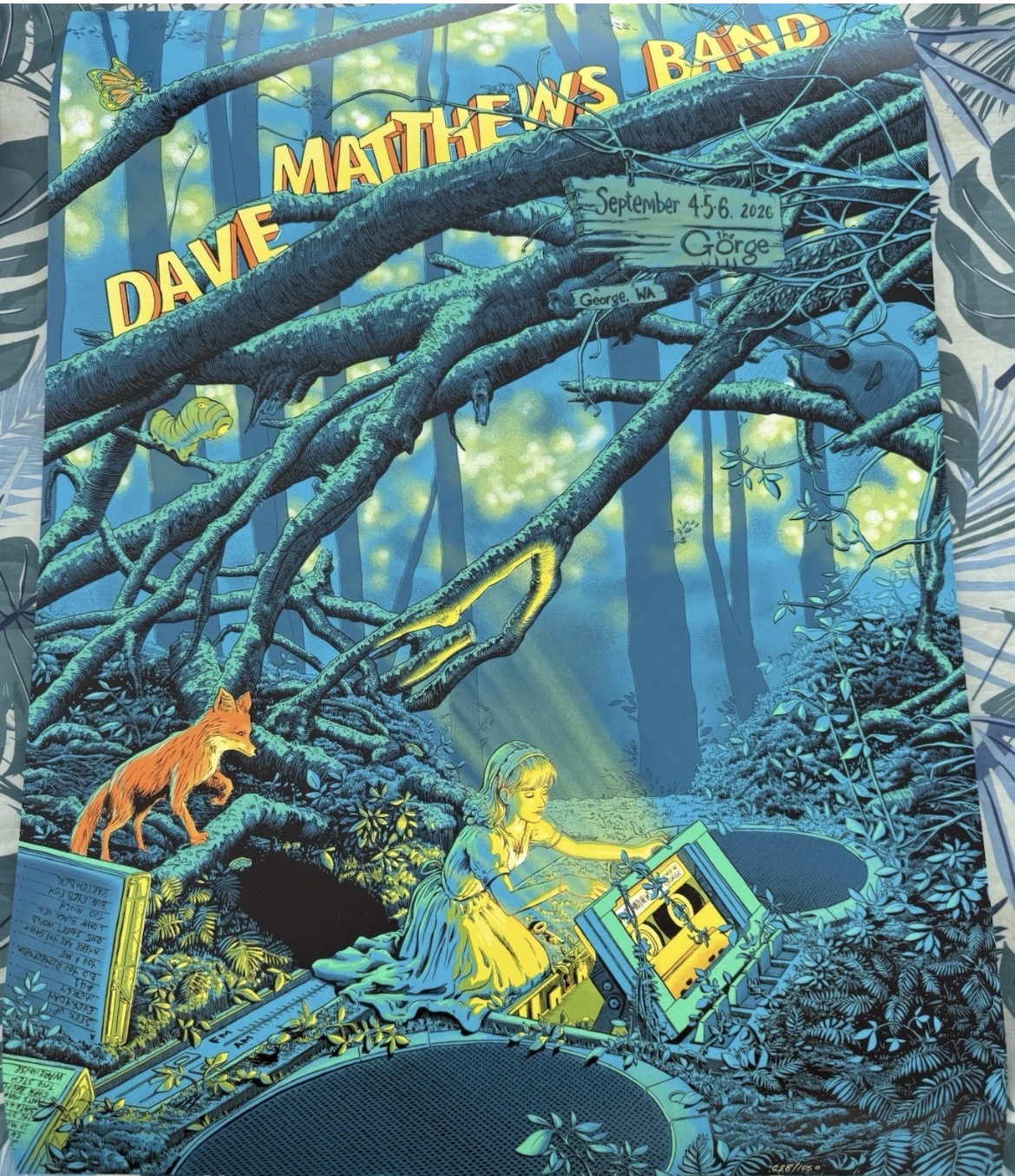 James Flames — Dave Matthews Band, The Gorge Amphitheatre, George, WA · Sep 4–6, 2026 Show Poster