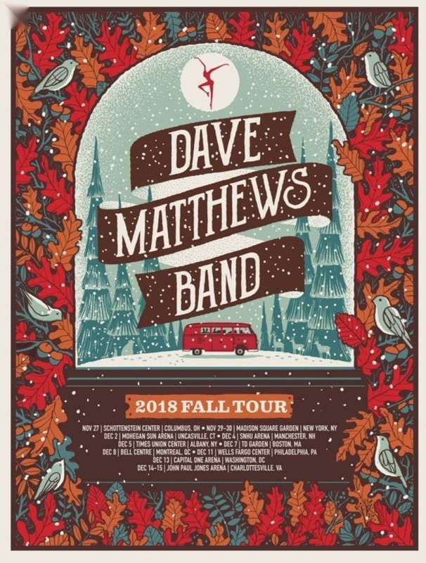 Methane Studios — Dave Matthews Band, Verizon Wireless Amphitheatre at Encore Park, Alpharetta, GA · May 31, 2017 Variant Poster