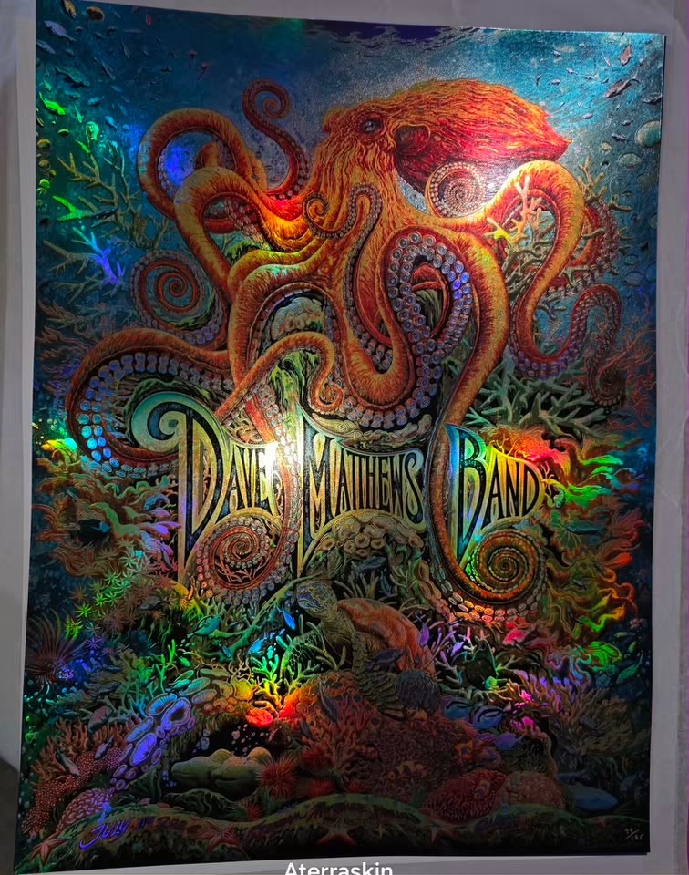 Miles Tsang — Dave Matthews Band, Freedom Mortgage Pavilion, Camden, NJ · Jul 11, 2026 Show Foil Poster