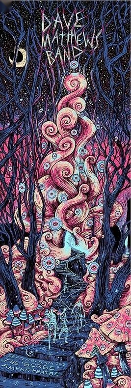 James Eads — Dave Matthews Band, The Gorge Amphitheatre, George, WA · Sep 4, 2016 Artist Poster