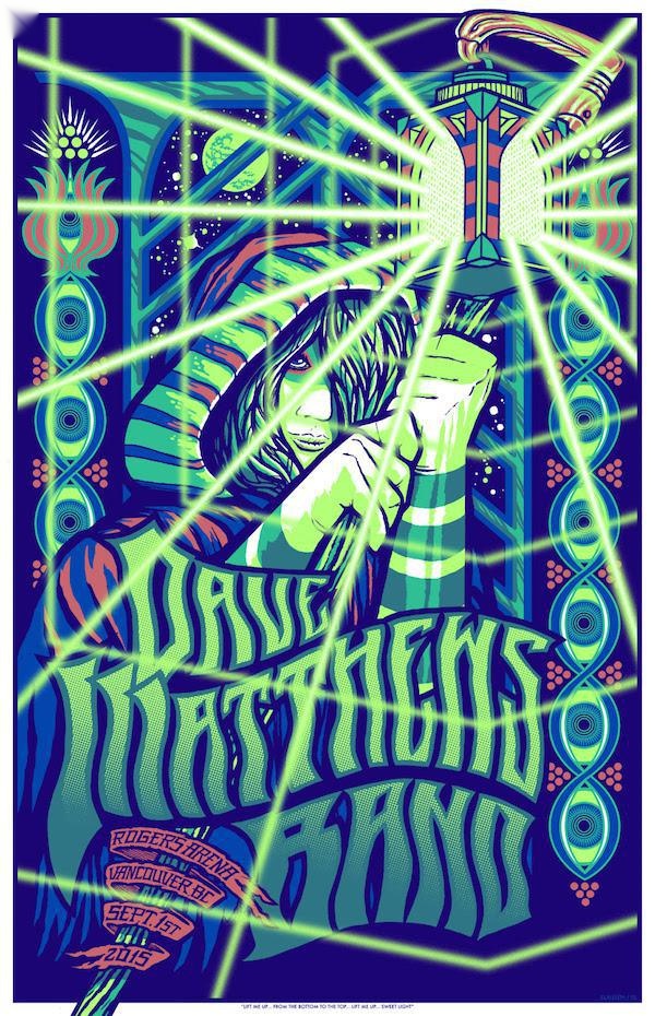 Brad Klausen — Dave Matthews Band, Rogers Arena, Vancouver, BC · Sep 1, 2015 Poster