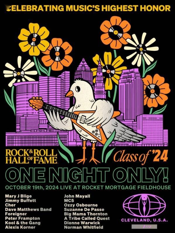 Dave Matthews Band Poster, Rocket Mortgage FieldHouse, Cleveland, OH · Oct 19, 2024 Variant Poster
