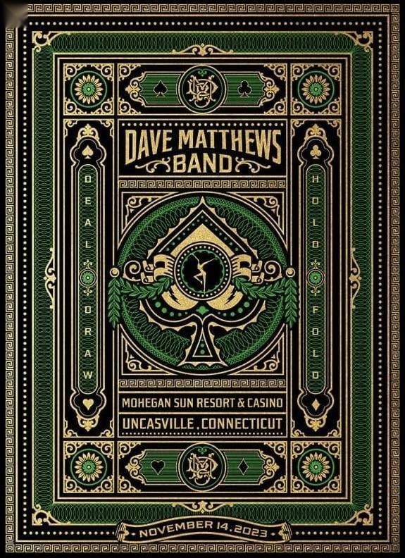 Aaron von Freter (Rockswell) — Dave Matthews Band, Mohegan Sun Resort & Casino, Uncasville, CT · Nov 14, 2023 Artist Poster