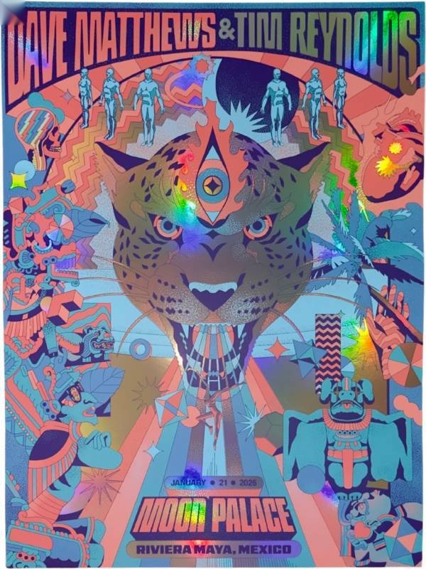 Pablo Espinosa — Dave Matthews Band, Moon Palace Golf & Spa Resort, Cancún, MX · Jan 22, 2026 Foil Poster