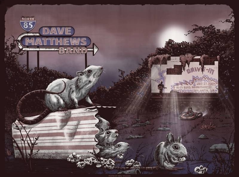 Neal Williams — Dave Matthews Band, HiFi Buys Amphitheatre, Atlanta, GA · Jul 24, 2004 Poster