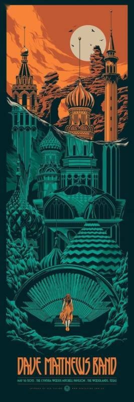 Ken Taylor — Dave Matthews Band, The Cynthia Woods Mitchell Pavilion, The Woodlands, TX · May 16, 2015 Artist Poster