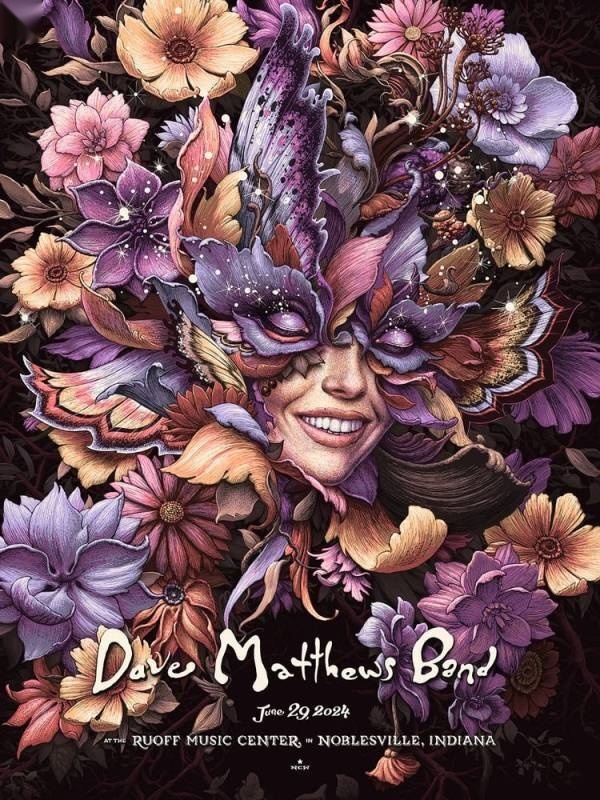 N.C. Winters — Dave Matthews Band, Ruoff Music Center, Noblesville, IN · Jun 29, 2024 Artist Poster