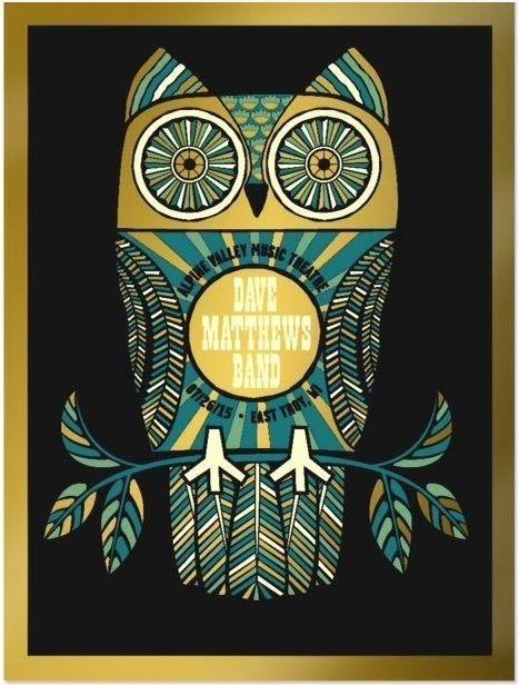 Methane Studios — Dave Matthews Band, Alpine Valley Music Theatre, East Troy, WI · Jul 26, 2015 Foil Poster