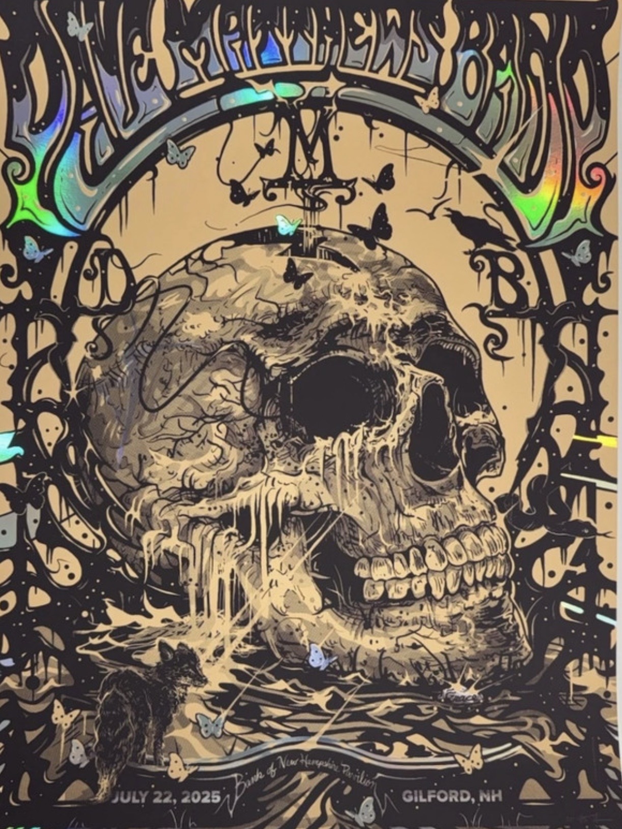 Jeremy Kramer — Dave Matthews Band, Bank of New Hampshire Pavilion, Gilford, NH · Jul 22, 2025 Artist Foil Poster