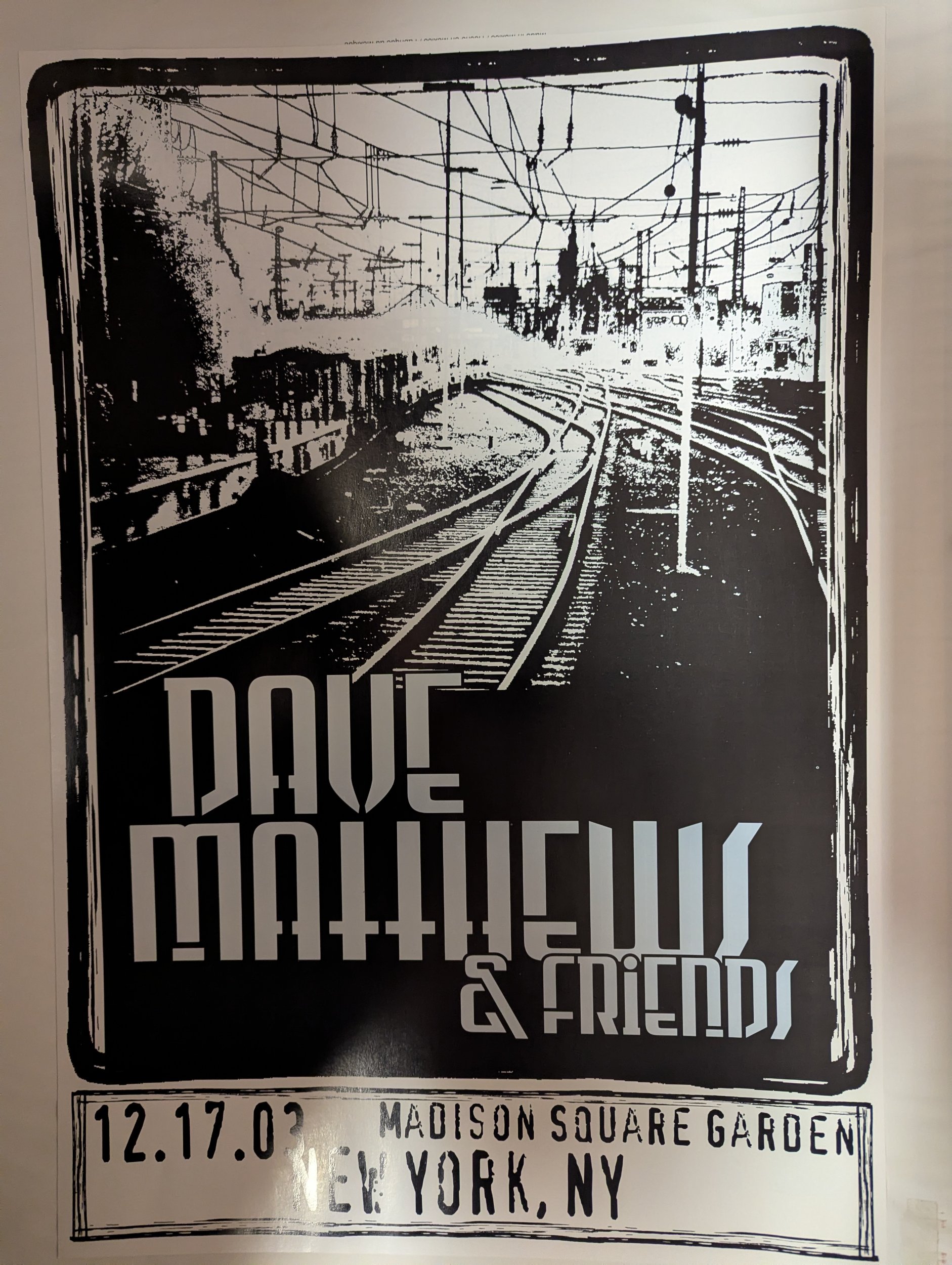 Dave Matthews Band Poster, Madison Square Garden, New York, NY · Dec 17, 2003 Show Poster