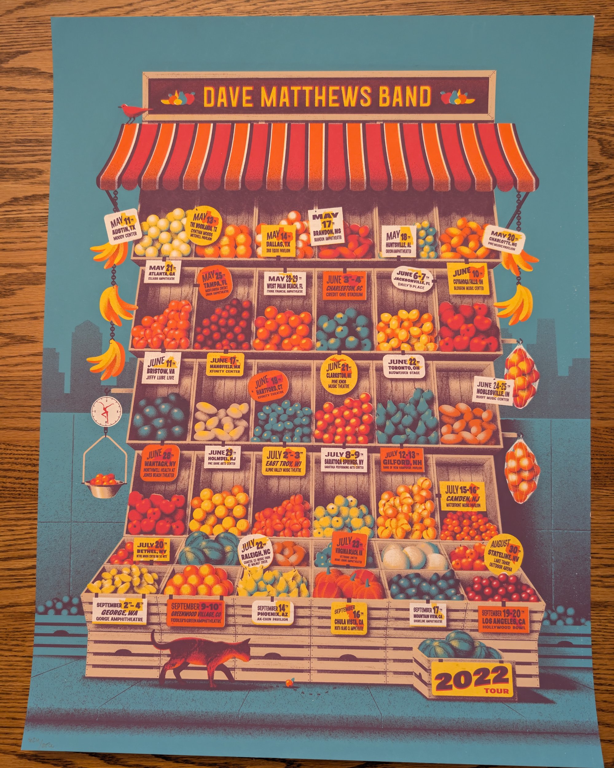 DKNG — Dave Matthews Band, 2022 Tour Poster, Unknown · Jan 1, 2022 Show Poster