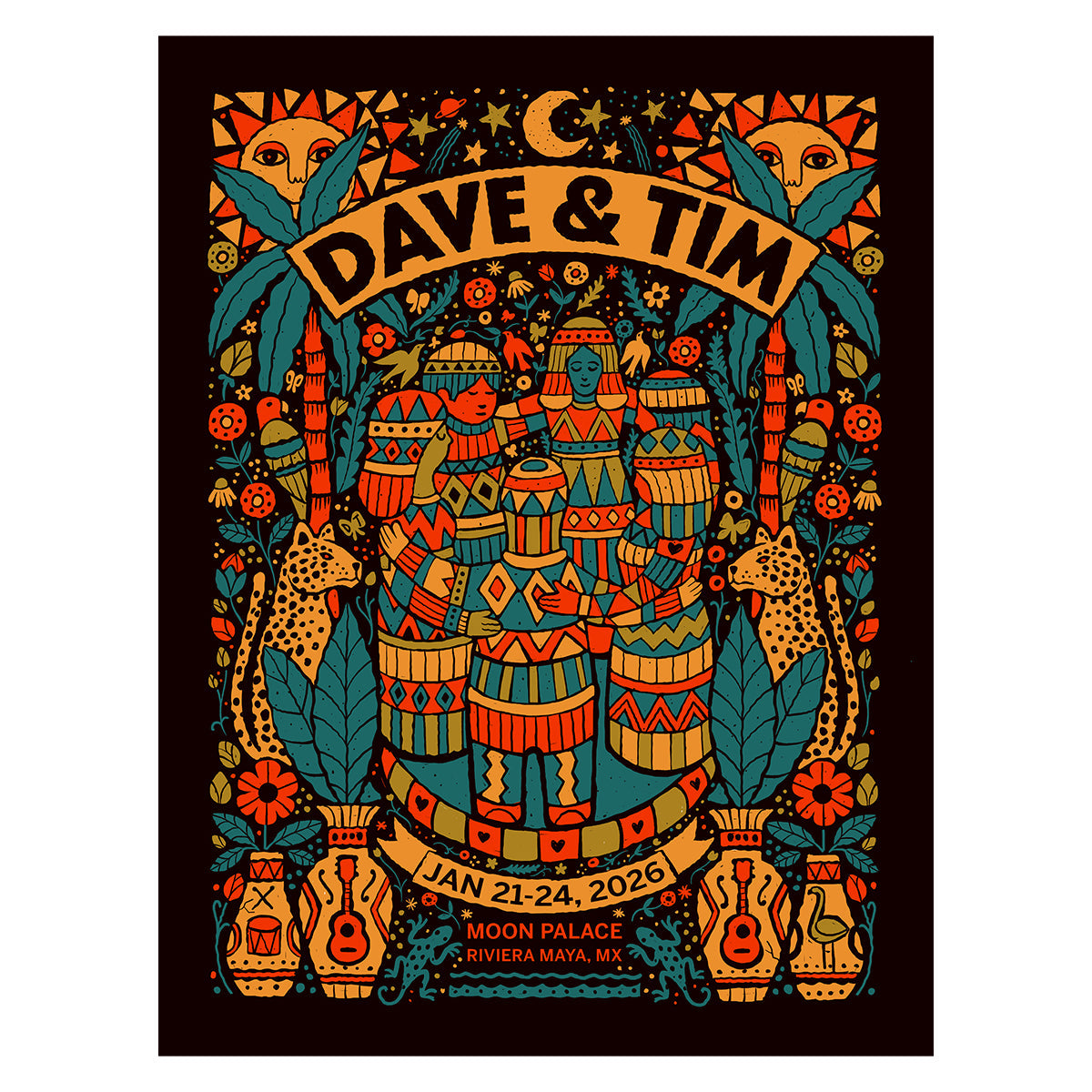 Methane Studios — Dave Matthews Band, Moon Palace Golf & Spa Resort, Cancún, MX · Jan 21, 2026 Show Poster